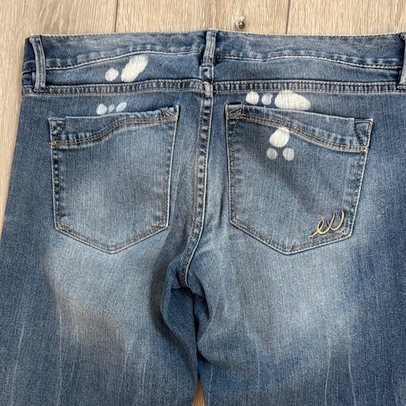 Express Blue Jeans with Distressed Details. Size 6. Low rise. - Picture 6 of 7